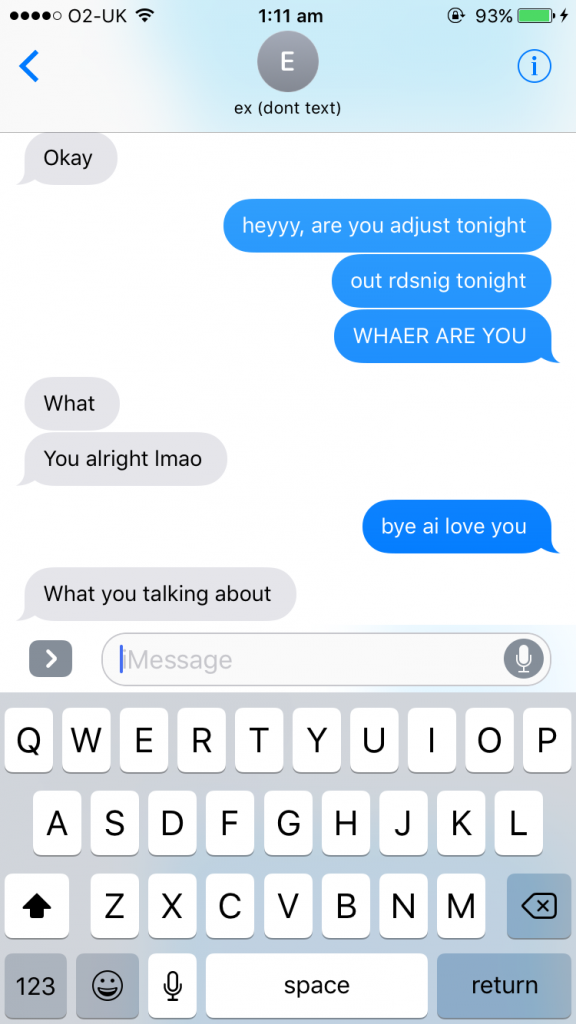 drunk text