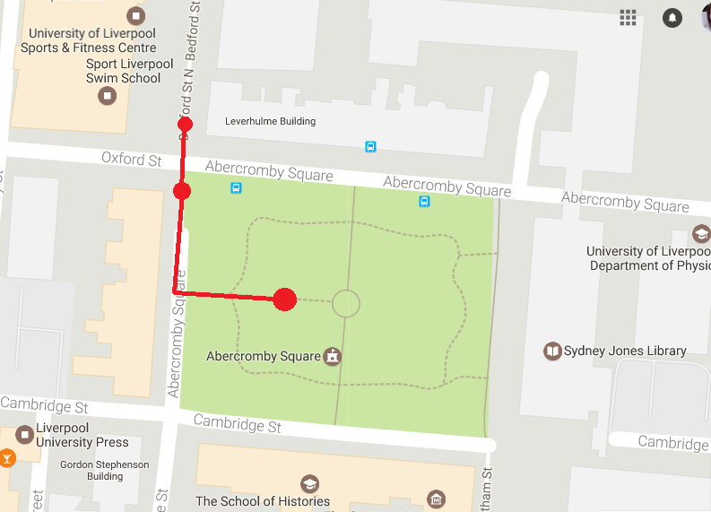 A map of the incident