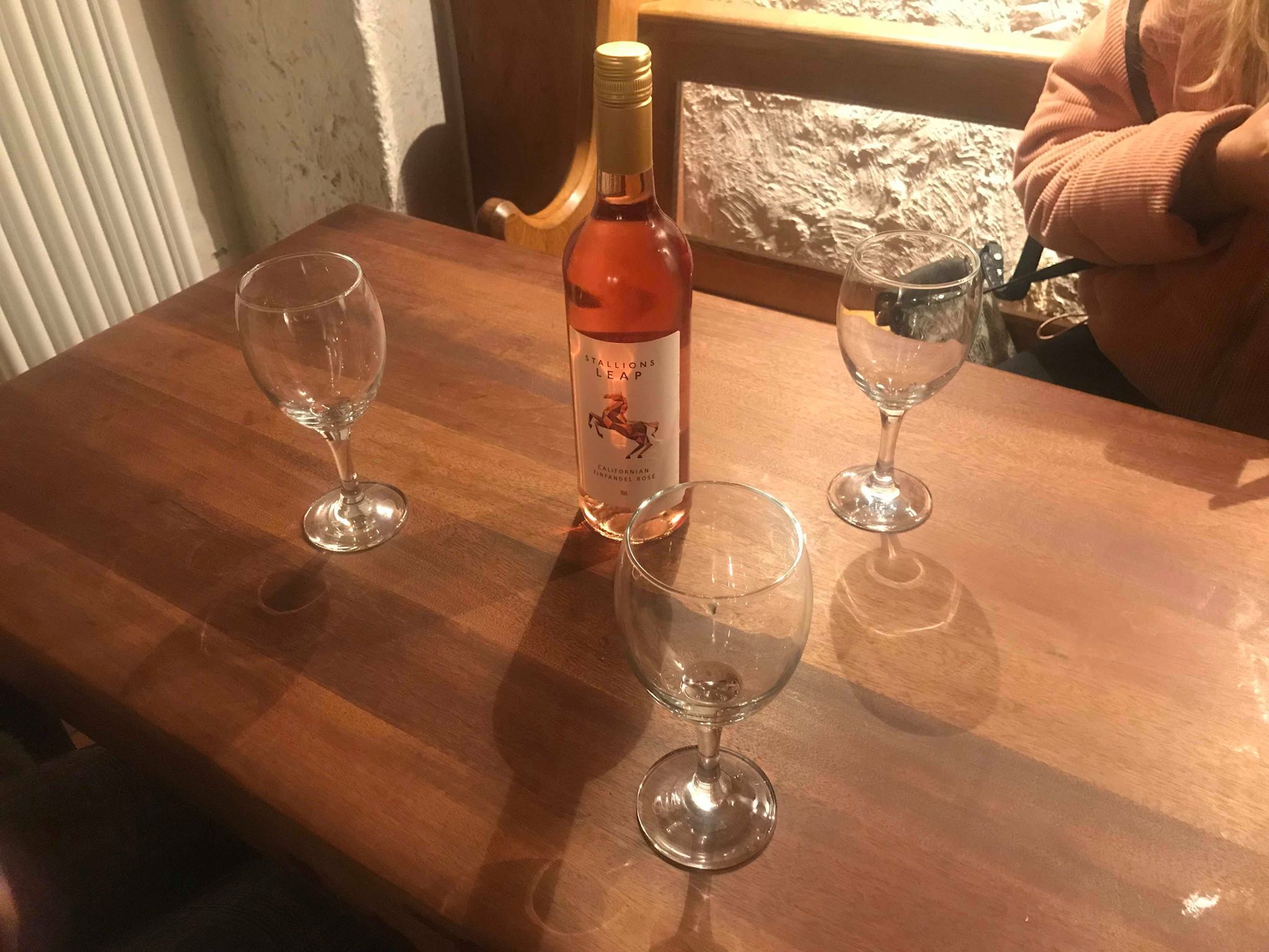 Image may contain: Drink, Beverage, Table, Furniture, Dining Table, Glass