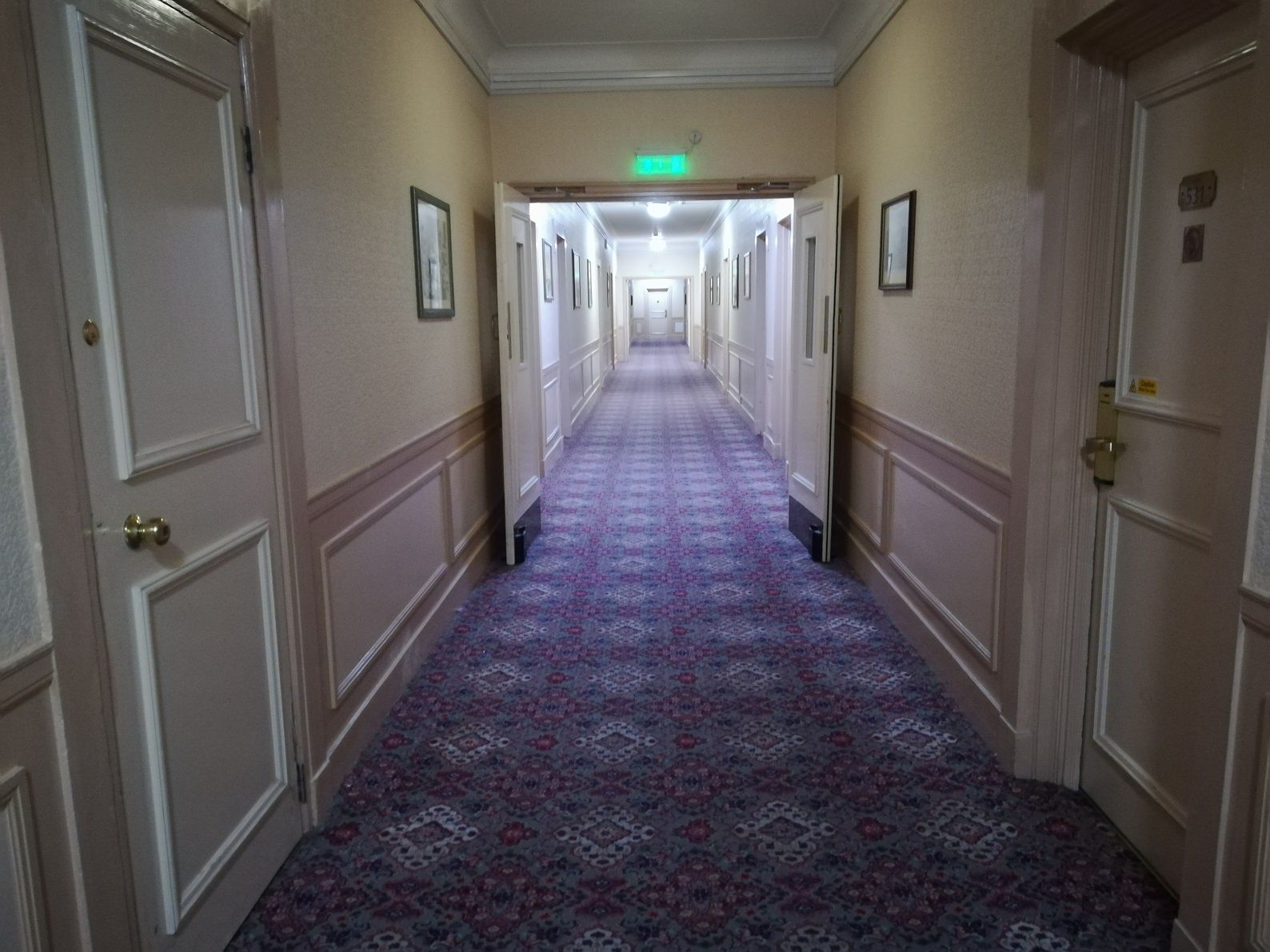 Image may contain: Flooring, Corridor