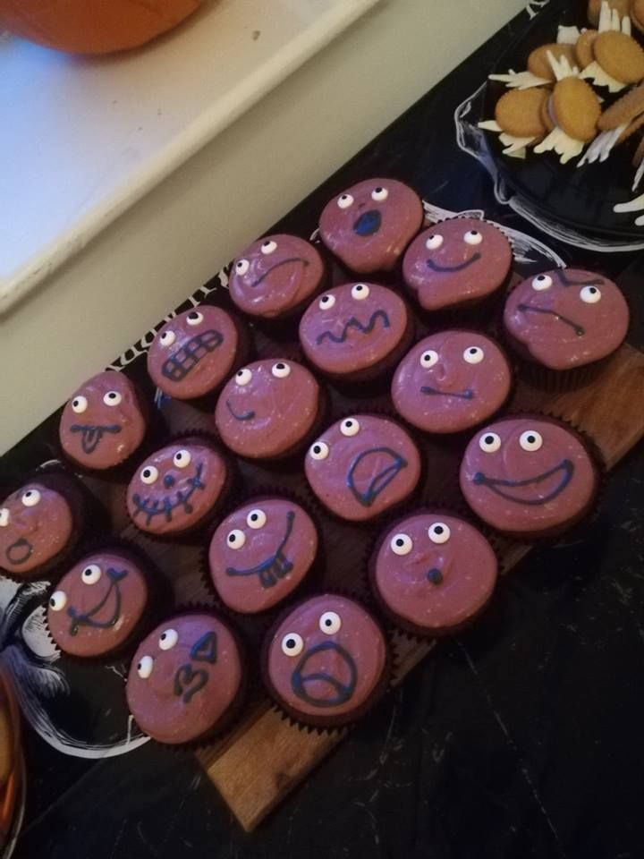 Image may contain: Icing, Food, Dessert, Cupcake, Creme, Cream, Cake, Person, People, Human