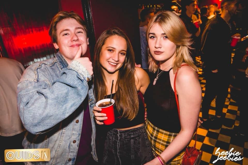 Image may contain: Female, Drink, Beverage, Night Life, Clothing, Apparel, Night Club, Club, Party, Person, Human