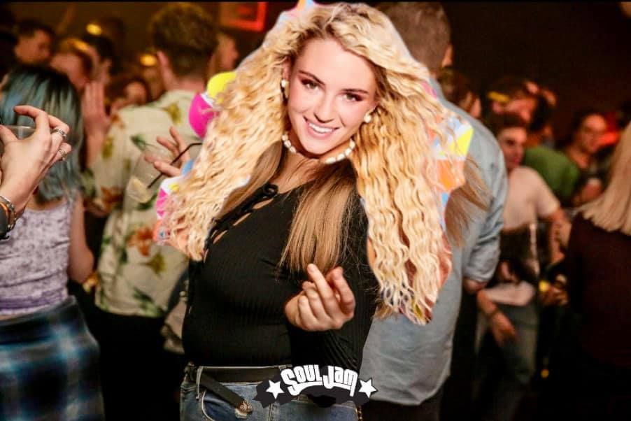 Image may contain: Crowd, Face, Clothing, Apparel, Night Club, Night Life, Costume, Club, Female, Teen, Kid, Child, Woman, Blonde, Girl, Person, Human