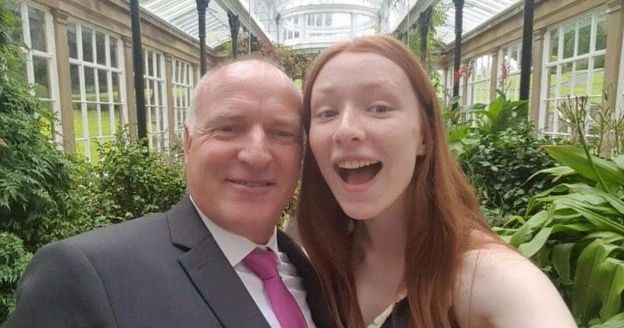 Image may contain: Girl, Plant, Accessories, Tie, Accessory, Woman, Laughing, Selfie, Blazer, Jacket, Photography, Photo, Portrait, Man, Tuxedo, Female, Coat, Overcoat, Suit, Clothing, Apparel, Human, Face, Smile, Person