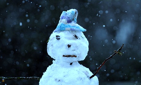 Sad snowman