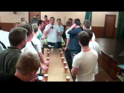 Are they in a village hall? I think they're in a village hall.