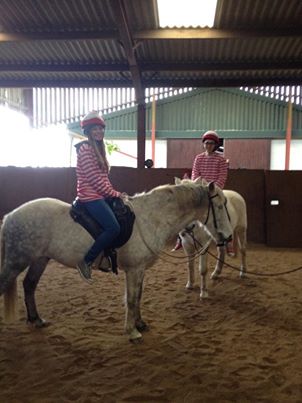 white chicks horses