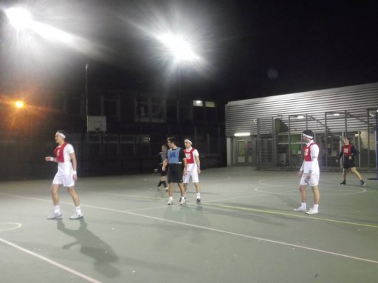 Men's Rugby and Men's Football looking very dashing in the tight-fit bibs.