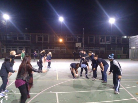 Meanwhile, in order to cure their devastating losses, Men's and Women's Rugby engage in a game of touch.