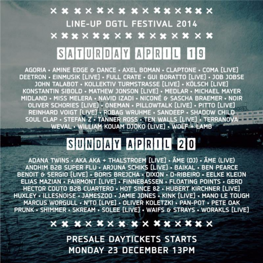 DGTL Festival flyer