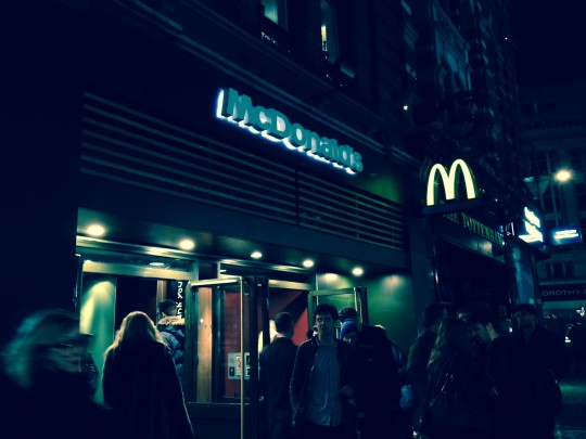 Glorious purveyors of free student cheeseburgers
