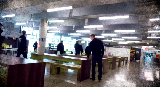 NA Members Close To the Grab And GO Cafe In Coventry University 's Students' Union Building 