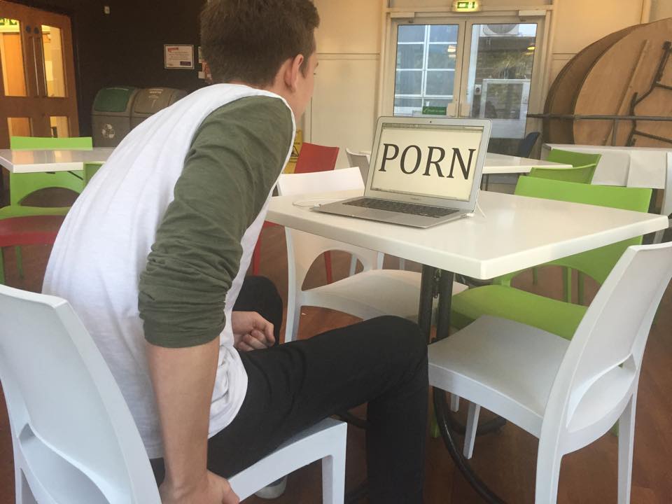 Watching porn