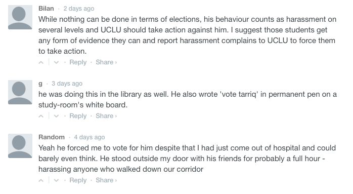 Further complaints were raised in the comments section of the original article
