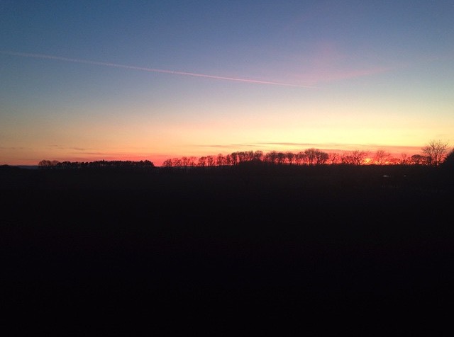You know you'll never find a sunset like this in London