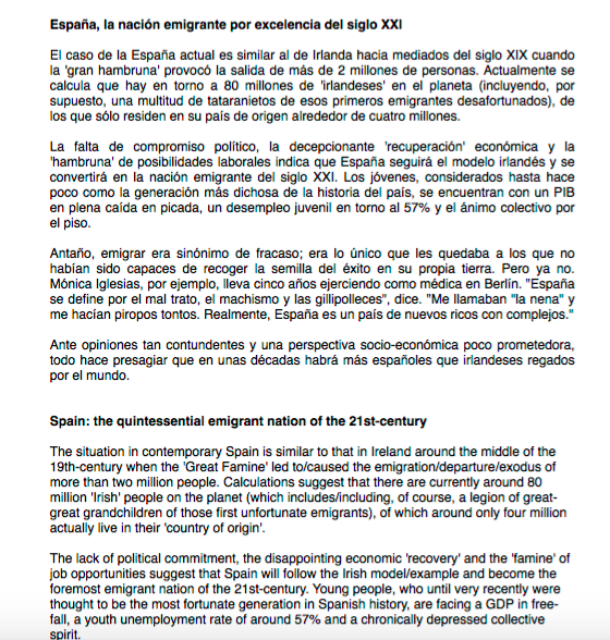 Part of the translation that came up in the exam- with a model answer attached