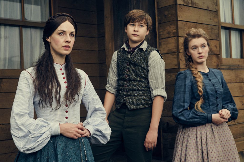 In 19th century series Jericho, Amy played Martha, daughter to widow Annie Quaintain (Jessica Raine, on the left)
