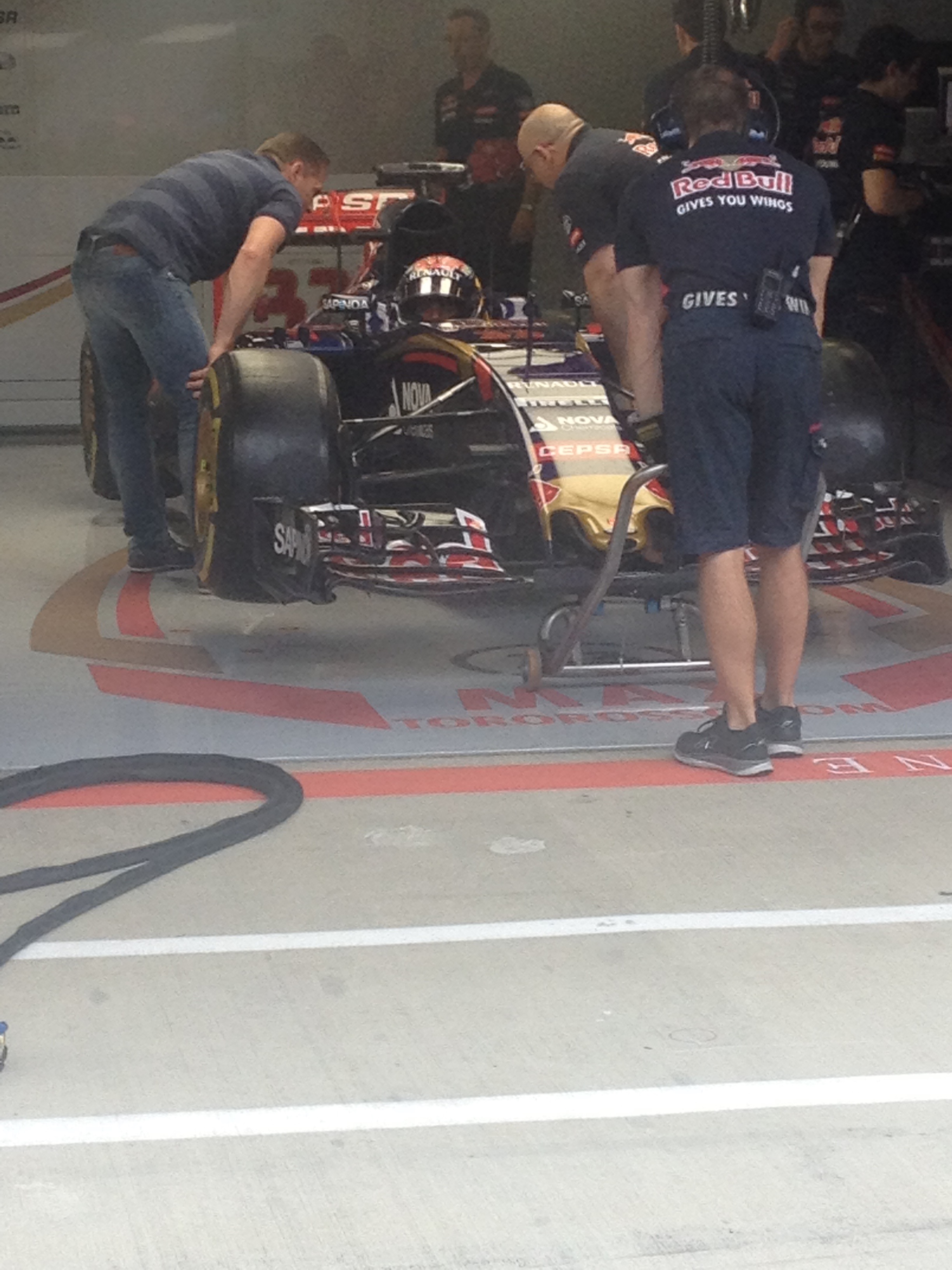 own photo of Max and Jos Verstappen probably discussing Max's chances for the Championship in 2017