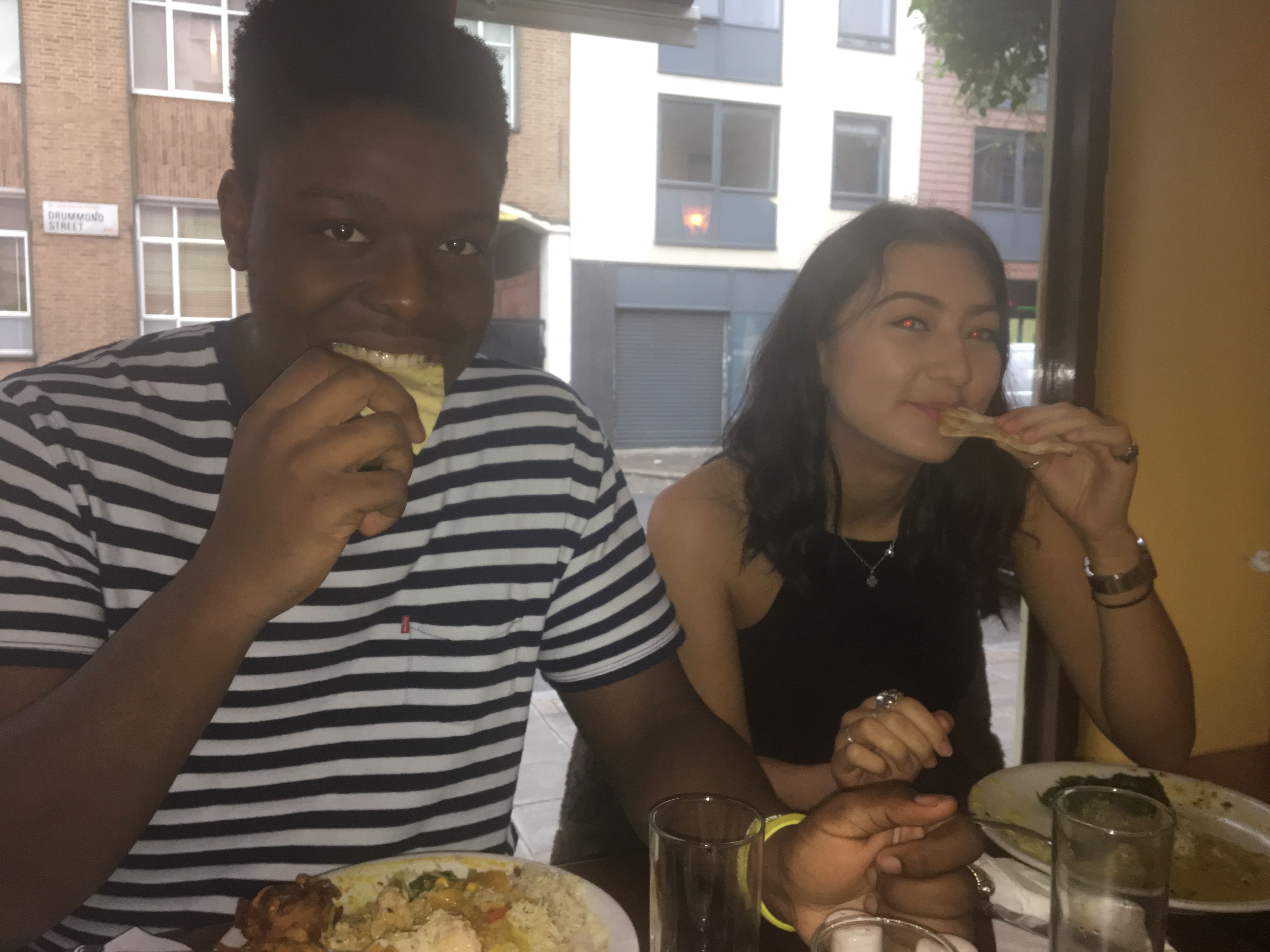 Image may contain: Bowl, Food, Fondue, Glass, Cup, Human, Person, People