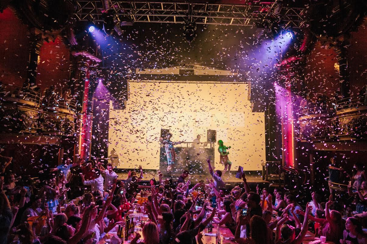 Image may contain: Night Life, Night Club, Club, Person, Human, Crowd