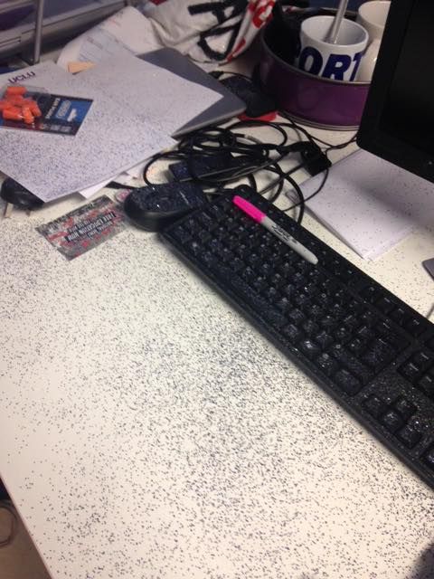 Image may contain: Book, Cup, Keyboard, Electronics