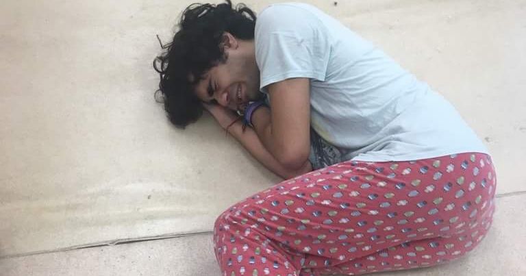 Image may contain: Asleep, Make Out, Person, People, Human