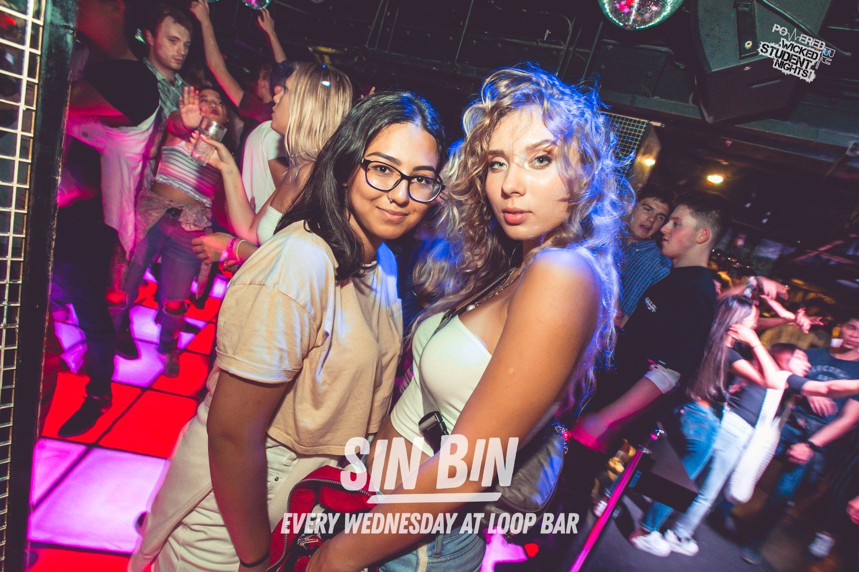 Image may contain: Disco, Party, Night Club, Club, Accessory, Accessories, Glasses, Human, Person