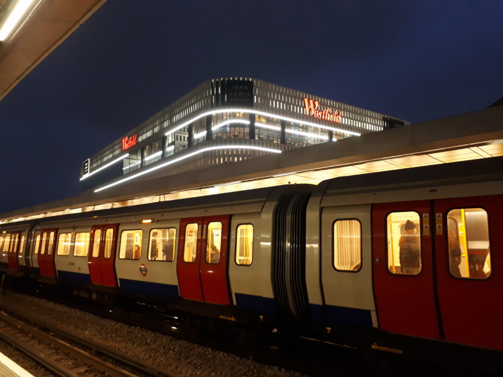 Tube in the evening