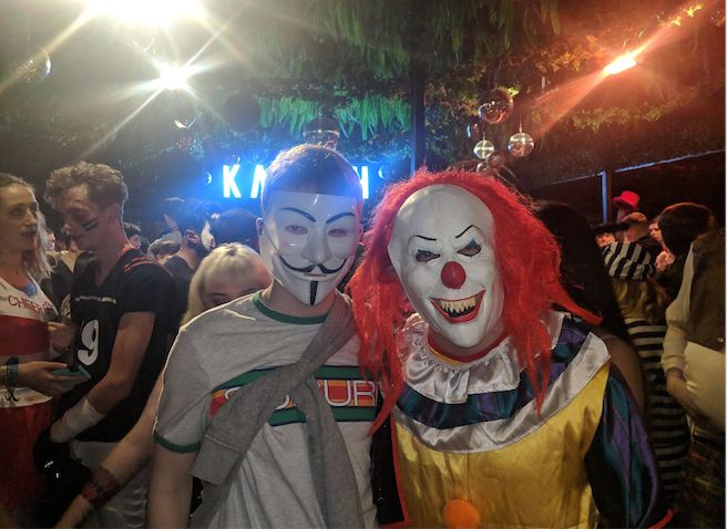 Image may contain: Music, Leisure Activities, Performer, Clown, Person, People, Human