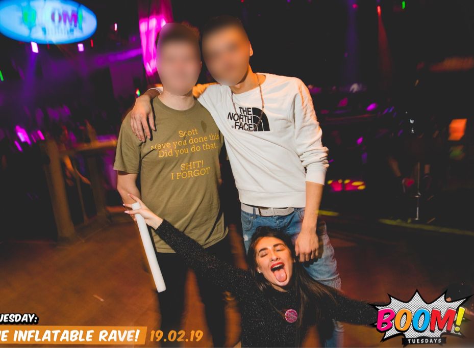 Image may contain: Face, Pants, Night Club, Club, Apparel, Clothing, Human, Person