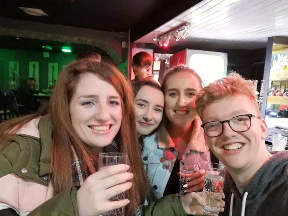 Image may contain: Glass, Selfie, Female, Photography, Portrait, Photo, Smile, Head, Apparel, Clothing, Drinking, Party, Drink, Beverage, Glasses, Accessories, Accessory, Face, Human, Person