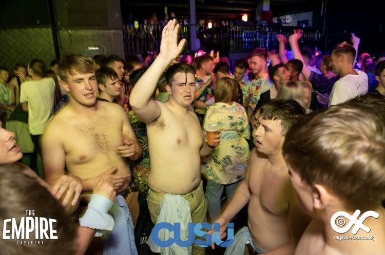 Image may contain: Apparel, Clothing, Face, Night Life, Night Club, Club, Party, Person, Human