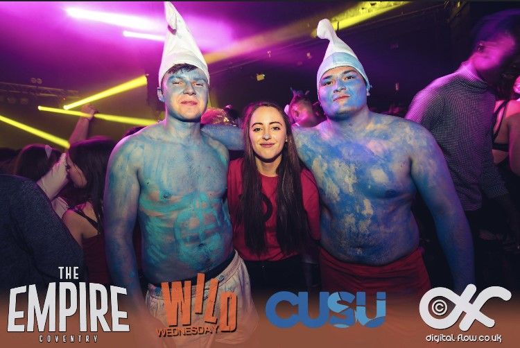 Image may contain: People, Face, Clothing, Apparel, Costume, Night Club, Party, Club, Human, Person