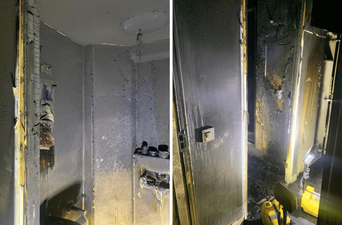 Image may contain: Bathroom, Door, Indoors, Room