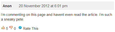 sneaky pete's comment