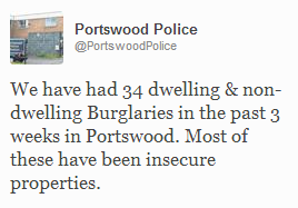 Portswood police tweet 1 new