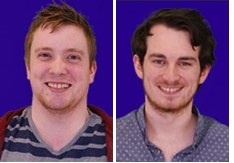 The candidates running for VP Communities: Oli Coles (left), and Tom Rogers