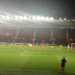 Saints in action at home against Arsenal earlier this year.