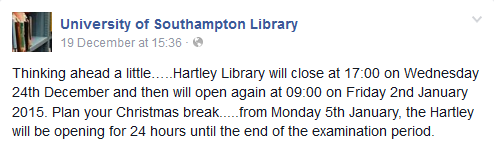 library confirmation