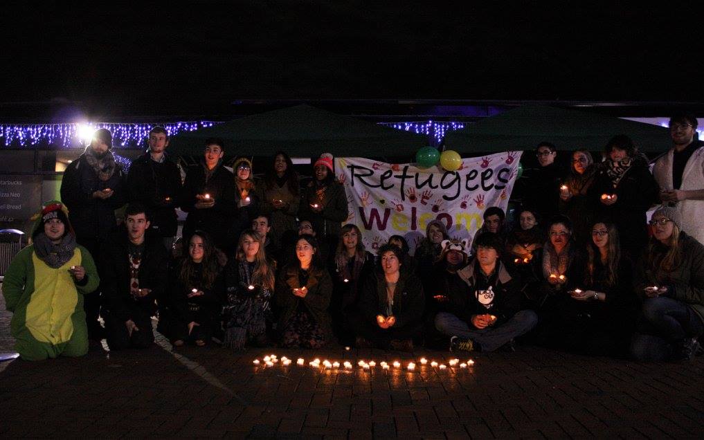 Showing solidarity #refugeeswelcome