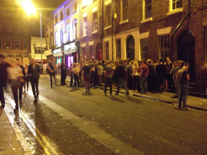 Waiting in line: Having to queue outside is just the worst, especially when it is raining