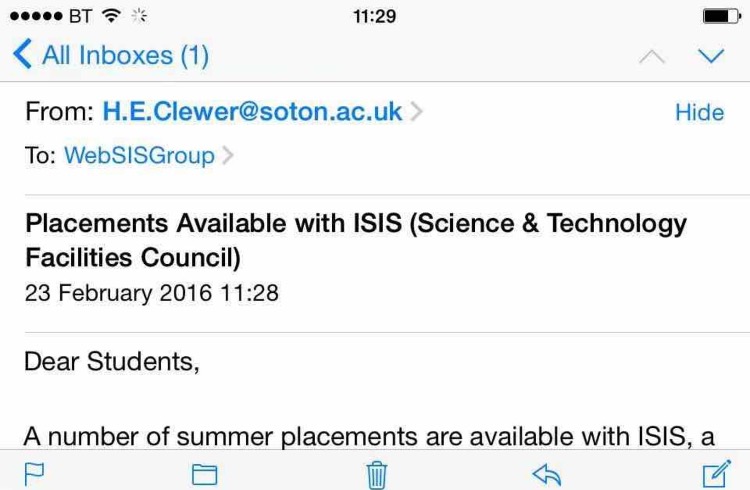 ISIS email