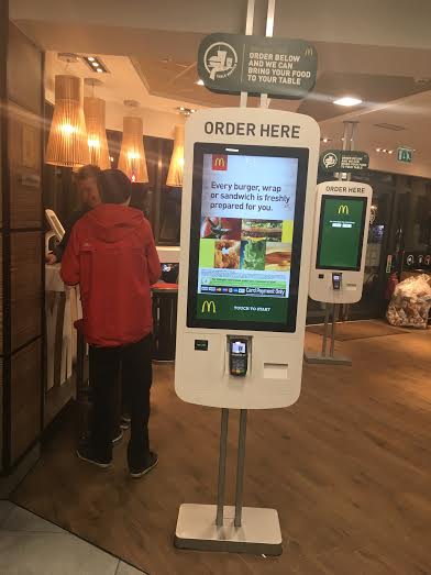 McDonalds swaythling digital display