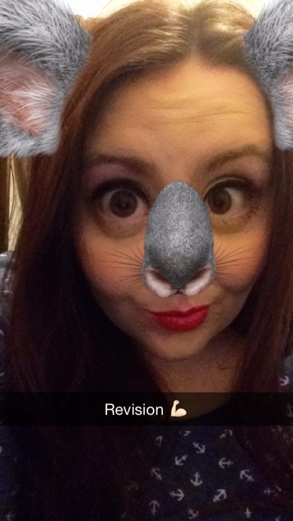 How will people know you're studying if you don't snap about it?