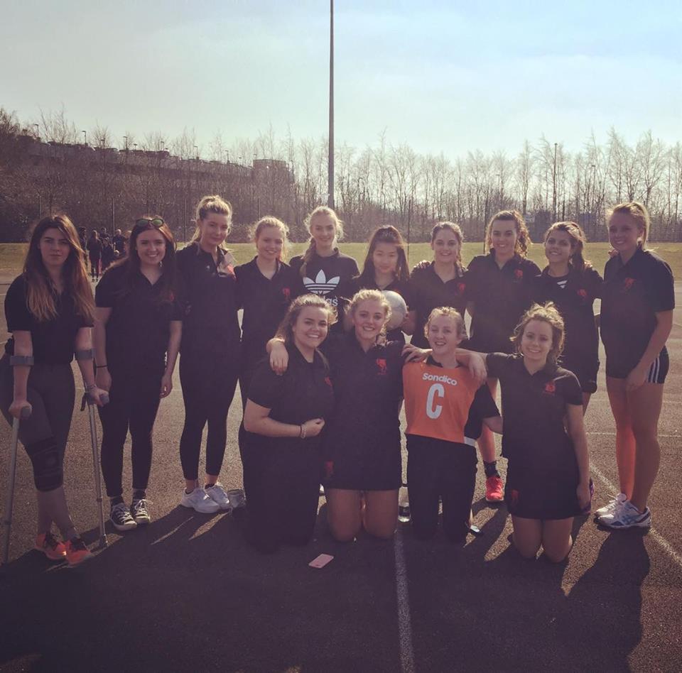 From Left to Right - Alice (Music), Harley (Politics and Economics), Emily (Economics), Emily (Maths), Alicia (Criminology and Psychology), Ling (Geology), Bethany (French and English), Sophie (Cardiac physiology), Ida (Politics and economics), Sophie (English and history), Sophie (Politics and international relations), Aimee (Economics), Emma (Acoustic engineering), Laura (Civil Engineering)
