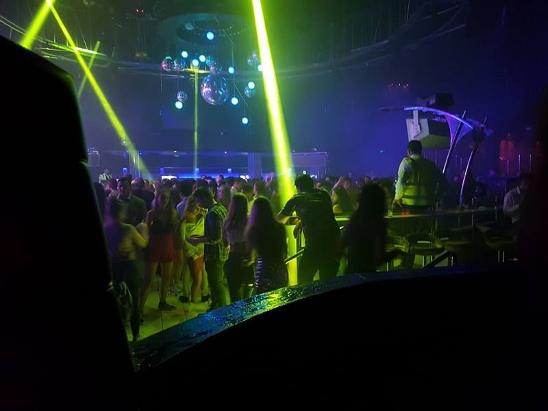 Image may contain: Night Life, Night Club, Festival, Club, Human, Person, People