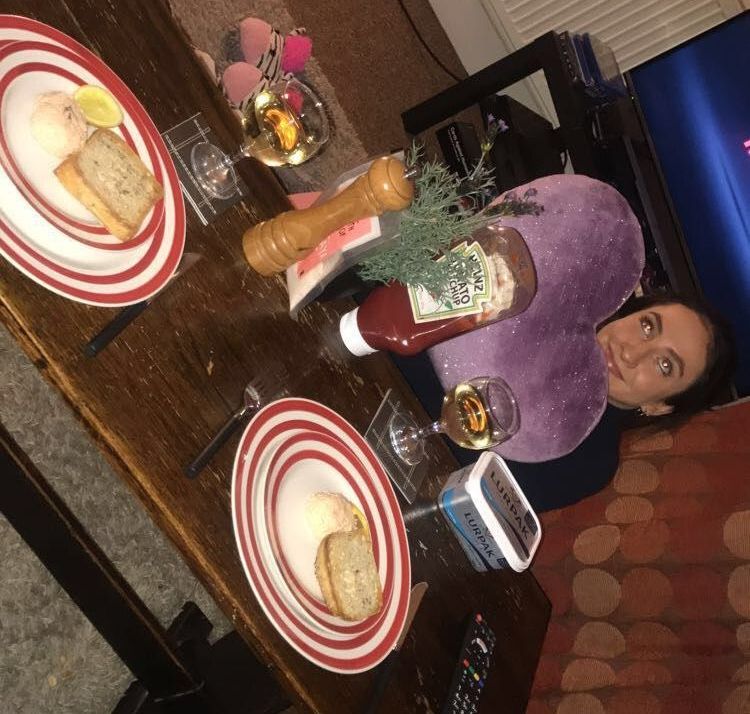Image may contain: Bowl, Food, Dessert, Person, People, Human, Glass