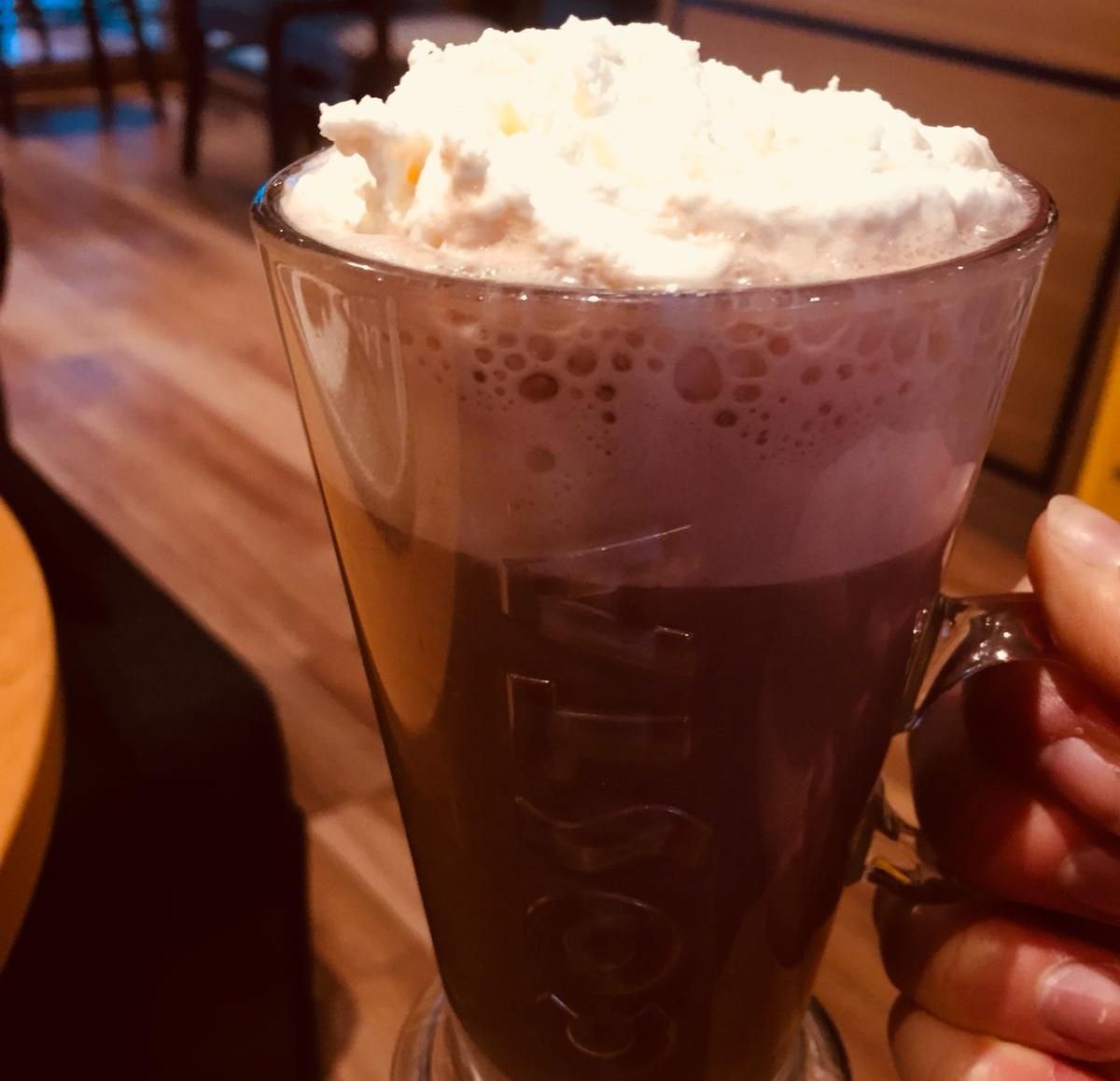 Image may contain: Whipped Cream, Ice Cream, Juice, Confectionery, Sweets, Wood, Cup, Latte, Coffee Cup, Drink, Beverage, Beer, Alcohol, Food, Creme, Cream, Dessert