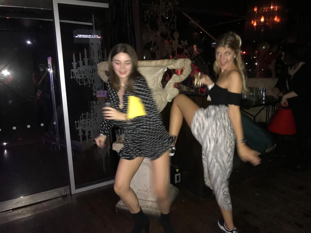 Image may contain: Club, Leisure Activities, Dance Pose, Shoe, Clothing, Footwear, Apparel, Human, Person