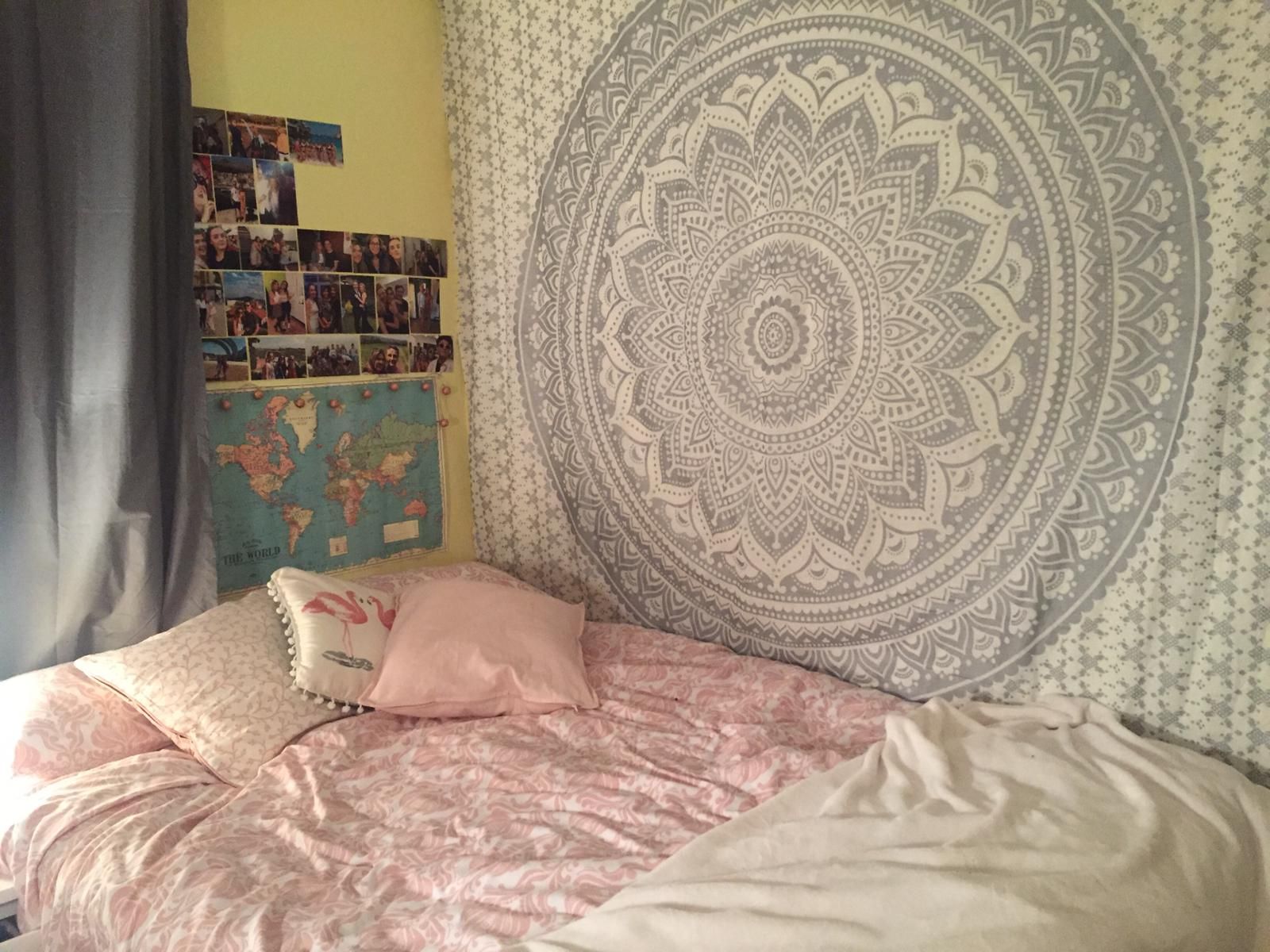 Image may contain: Dorm Room, Furniture, Bed, Bedroom, Indoors, Room